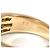 Autre Marque Anello a fascia in oro giallo con giadaite e diamante D'oro - vista 5