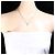 Autre Marque Collar de platino con colgante de diamante - vista 6