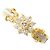 Autre Marque Anello fede in oro giallo 18K e platino con diamante D'oro