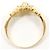 Autre Marque Anello fede in oro giallo 18K e platino con diamante D'oro - vista 2