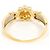 Autre Marque Anello fede in oro giallo 18K e platino con diamante D'oro - vista 3