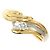 Autre Marque Anello fede in platino PT900 e oro giallo 18K con diamanti D'oro