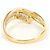 Autre Marque Anello fede in platino PT900 e oro giallo 18K con diamanti D'oro - vista 3