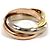 Autre Marque Anel aliança em ouro 18K com diamante Dourado - vista 4