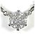 Autre Marque Colar de platina com diamante