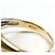 Autre Marque Anello fede in oro giallo 18K e platino con diamante D'oro - vista 5