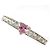 Autre Marque Platin-Ehering mit Diamant und Saphir