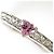 Autre Marque Platin-Ehering mit Diamant und Saphir - Ansicht 2