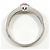 Autre Marque Platin-Ehering mit Diamant und Saphir - Ansicht 3