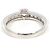 Autre Marque Platin-Ehering mit Diamant und Saphir - Ansicht 4