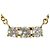 Autre Marque Collar de oro amarillo 18K con diamante de 1.06ct Dorado