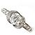 Autre Marque Anello fede in platino con diamante