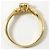 Autre Marque Anello a fascia in oro giallo 18K con diamante D'oro - vista 3