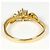 Autre Marque Anello a fascia in oro giallo 18K con diamante D'oro - vista 4