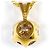 Autre Marque Collar de oro amarillo 24K con diamante marrón Castaño Dorado - vista 3