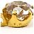 Autre Marque Collar de oro amarillo 24K con diamante marrón Castaño Dorado - vista 4