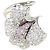 Autre Marque Anello fede in platino PT900 con diamante rosa