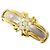 Autre Marque Ehering aus PT900 Platin und 18K Gelbgold Golden