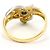 Autre Marque Anello fede in platino PT900 e oro giallo 18K con diamanti D'oro - vista 3