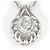 Autre Marque Platin-Diamant-Halskette