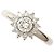 Autre Marque Anello fede in platino 900 con diamante