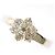 Autre Marque Anello fede in platino e diamanti brown Marrone