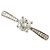 Autre Marque Anel de aliança elegante em ouro branco 18K com diamantes Dourado