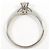 Autre Marque Anel de aliança elegante em ouro branco 18K com diamantes Dourado - vista 3
