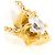 Autre Marque Collana in oro giallo 18K con diamante D'oro - vista 2