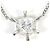 Autre Marque Colar de platina PT850 com diamante