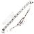 Autre Marque Bracciale con charm in oro bianco 18K e diamanti D'oro