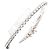 Autre Marque Bracciale con charm in oro bianco 14K e diamanti D'oro