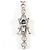 Autre Marque Bracciale con charm in oro bianco 14K e diamanti D'oro - vista 4