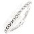 Autre Marque Braccialetto con charm in oro bianco 10K con diamante D'oro