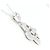 Autre Marque Collana in oro bianco 10K con diamante D'oro - vista 2