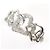 Autre Marque Anello fede in oro bianco 18K con diamante D'oro