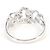 Autre Marque Anello fede in oro bianco 18K con diamante D'oro - vista 3