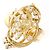 Autre Marque Anello a fascia in oro giallo 18K con diamante D'oro