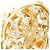 Autre Marque Anello a fascia in oro giallo 18K con diamante D'oro - vista 2