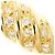 Autre Marque Anello fede in oro giallo 18K con diamante D'oro - vista 2