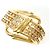 Autre Marque Ehering aus 18K Gelbgold mit Diamanten Golden