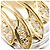 Autre Marque Anello fede in oro giallo 18K e platino con diamante D'oro - vista 2