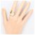 Autre Marque Anello fede in oro giallo 18K e platino con diamante D'oro - vista 6
