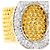Autre Marque Anel aliança em ouro 18K e diamantes Dourado - vista 2