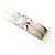 Autre Marque Anello fede in oro bianco 14K con diamante D'oro