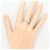 Autre Marque Anello fede in oro bianco 14K con diamante D'oro - vista 6