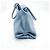 Pochette Bottega Veneta BV Trine Fold en cuir Bleu - vue 4