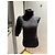 Céline Celine Pull asymétrique en mohair et soie noir - vue 2