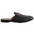 Mules Gucci de cuero negro