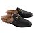 Mules Gucci de cuero negro - vista 3